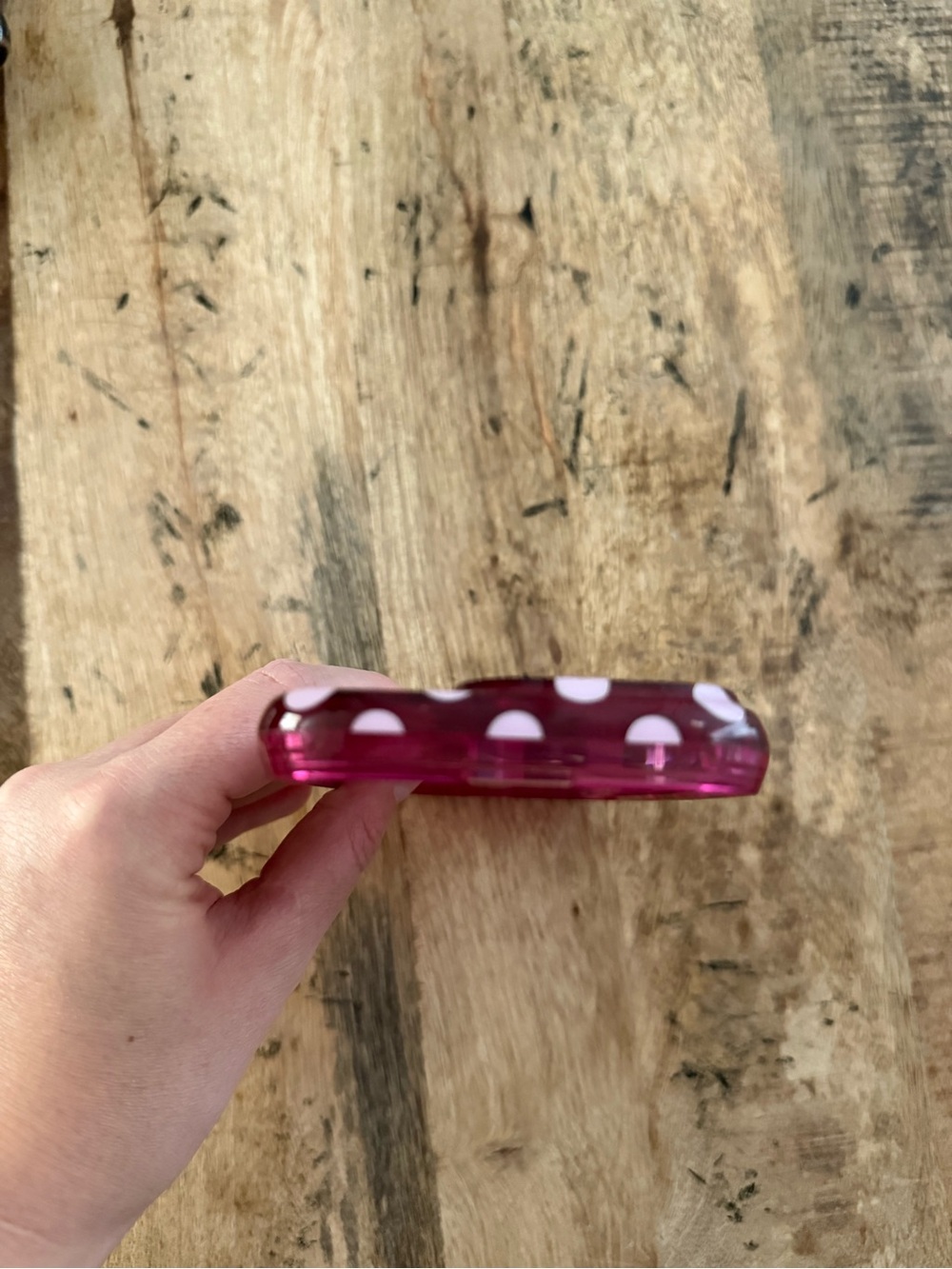 Velvet Caviar Raspberry Polka Dot Case - Picture 5 of 6